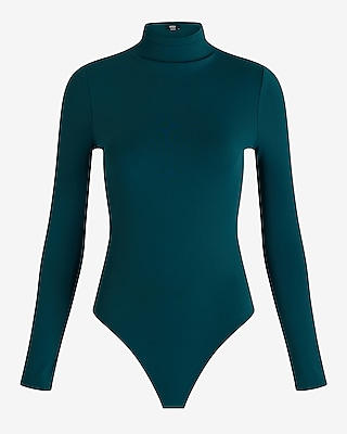Body Contour High Compression Mock Neck Long Sleeve Bodysuit