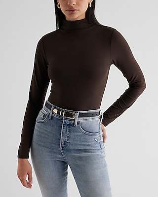 Body Contour High Compression Mock Neck Long Sleeve Bodysuit