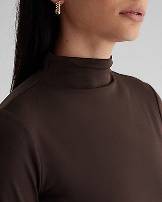 Body Contour High Compression Mock Neck Long Sleeve Bodysuit