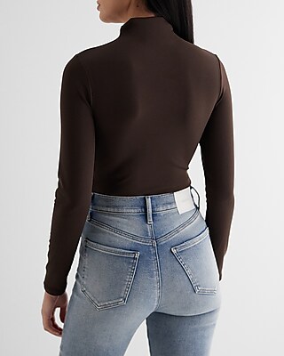 Body Contour High Compression Mock Neck Long Sleeve Bodysuit
