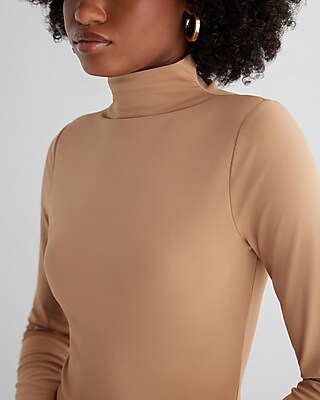Body Contour High Compression Mock Neck Long Sleeve Bodysuit