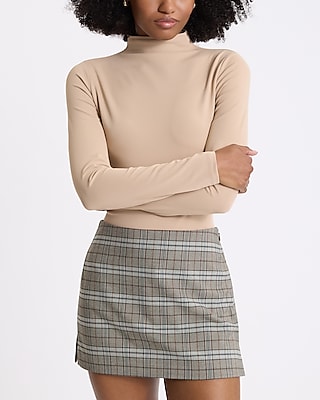 Body Contour High Compression Mock Neck Long Sleeve Bodysuit
