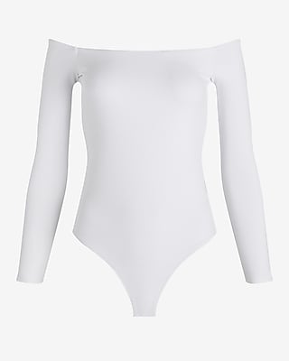 Body Contour High Compression Off The Shoulder Bodysuit