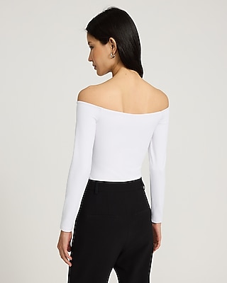 Body Contour High Compression Off The Shoulder Bodysuit