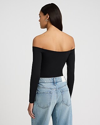 Body Contour High Compression Off The Shoulder Bodysuit
