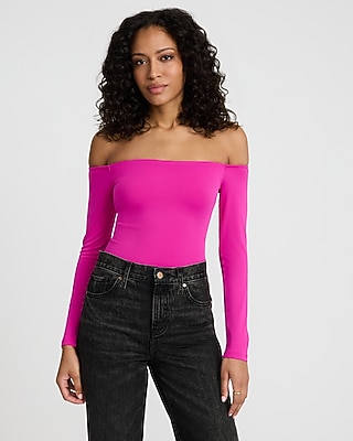 Body Contour High Compression Off The Shoulder Bodysuit