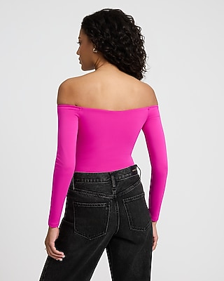 Body Contour High Compression Off The Shoulder Bodysuit