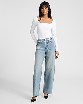 Body Contour High Compression Square Neck Long Sleeve Tee