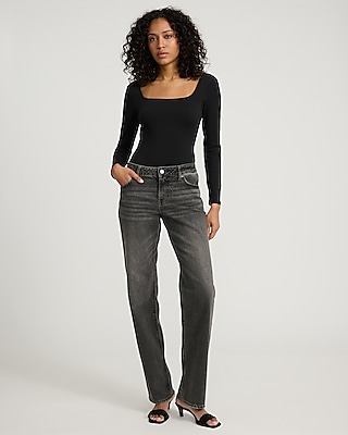 Body Contour High Compression Square Neck Long Sleeve Tee