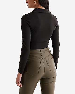 Body Contour High Compression V-Neck Polo Bodysuit