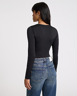 Body Contour High Compression Crew Neck Long Sleeve Bodysuit