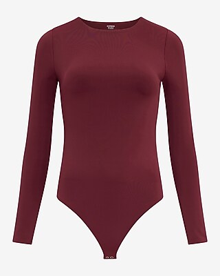 Body Contour High Compression Crew Neck Long Sleeve Bodysuit - thumbnail 8