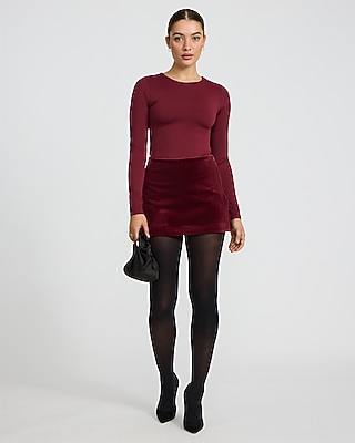 Body Contour High Compression Crew Neck Long Sleeve Bodysuit - thumbnail 7