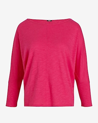 Skimming Crew Neck Dolman Sleeve Tee