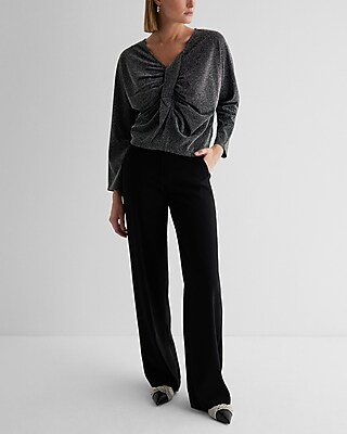 トップス mmm Denim & Co. Essentials 2-Pack Waffle Knit Henley Tops - QVC.com