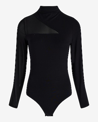 EX LS 955 MESH SLV MOCK NK BDYST 8611214:PITCH BLACK:M