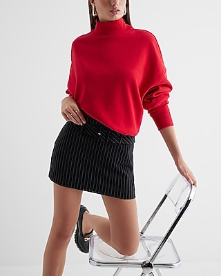 Relaxed Mock Neck Fleece Sweatshirt - image 4
