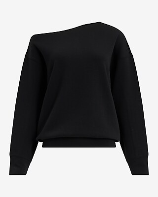 Relaxed Luxe Lounge Off The Shoulder Sweatshirt