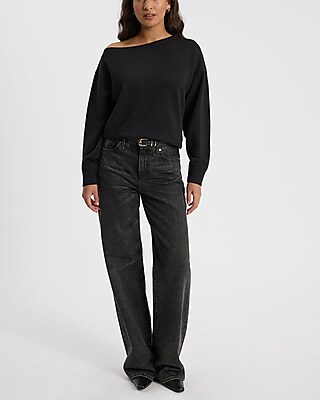 Relaxed Luxe Lounge Off The Shoulder Sweatshirt