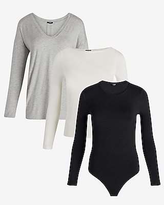 Supersoft Fitted Crew Neck Long Sleeve Bodysuit