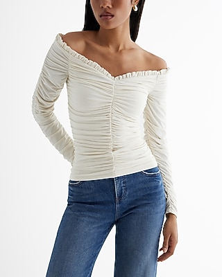 theredthread トップス　S ruched sculpt body THEREDTHREAD / ザレッドスレッド】S ruched sculpt body