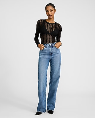 Lace Crew Neck Long Sleeve Bodysuit - image 4