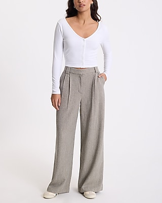 Ribbed V-Neck Cropped Cardigan