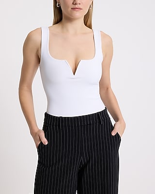 Body Contour High Compression V-wire Sleeveless Bodysuit | Express