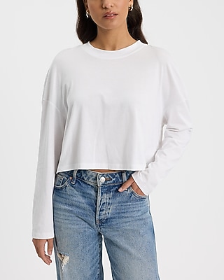Relaxed Crew Neck Long Sleeve Tee - image 5