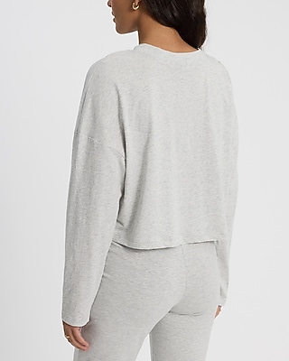 Relaxed Crew Neck Long Sleeve Tee - image 2