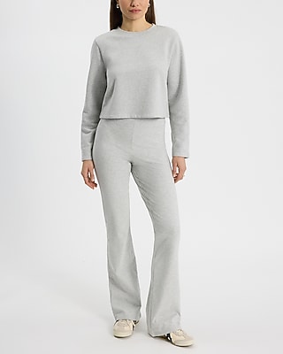 Crew Neck Cropped Sweatshirt