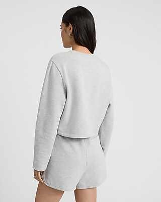 Crew Neck Cropped Sweatshirt - image 2