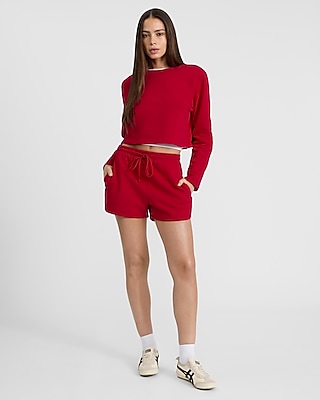 Crew Neck Cropped Sweatshirt