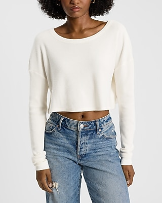 G&F co. BONE WAFFLE L/S GT Long Sleeve Waffle Top in Forrest