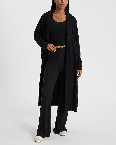 Waffle Duster Cardigan | Express Waffle Duster Cardigan | Express