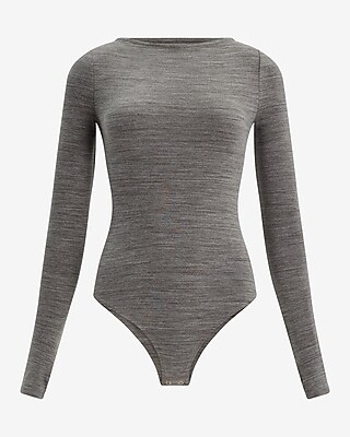 Body Contour Cozy Boat Neck Long Sleeve Bodysuit