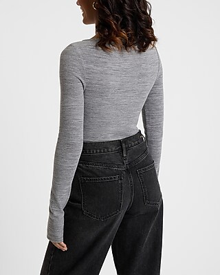 Body Contour Cozy Boat Neck Long Sleeve Bodysuit