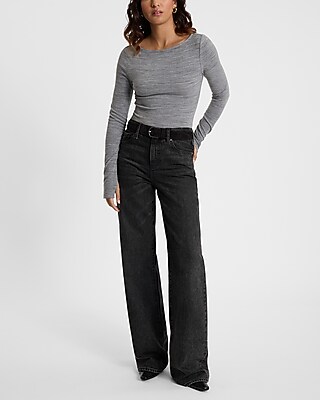 Body Contour Cozy Boat Neck Long Sleeve Bodysuit