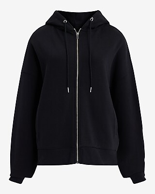 Relaxed Zip Up Hoodie | Express