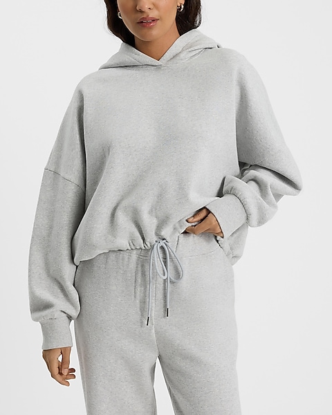Cinched Bottom Hoodie | Express Cinched Bottom Hoodie | Express