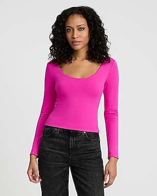 Body Contour High Compression Reversible Scoop Neck Tee