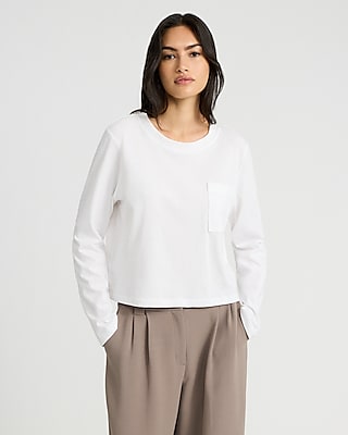 PUMIEY Long Sleeve Shirts for Women Slim Fit Tops Fall