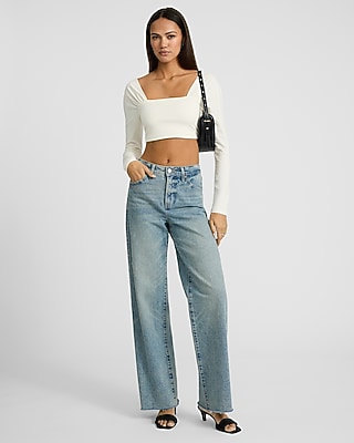 Body Contour Light Compression Stretch Cotton Ruched Shoulder Cropped Tee