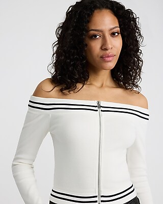 トップス Leinwand Stripe Race Top Shop adidas Adicolor Football Jacquard Crop Long-Sleeve Top JV9740