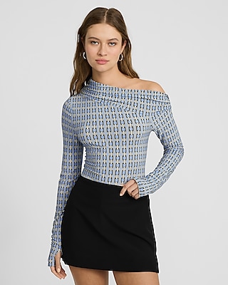 Off The Shoulder Asymmetrical Twist Tank | Express