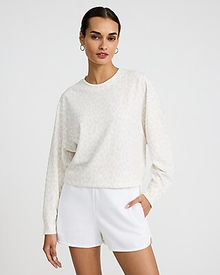 Leopard Scuba Crew Neck Sweatshirt