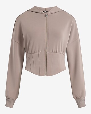 Corset Zip Front Hooded Jacket - image 4