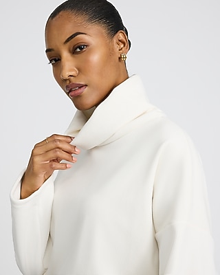 Corduroy Mock Neck Sweatshirt