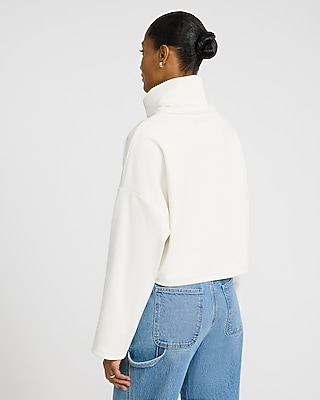 Corduroy Mock Neck Sweatshirt