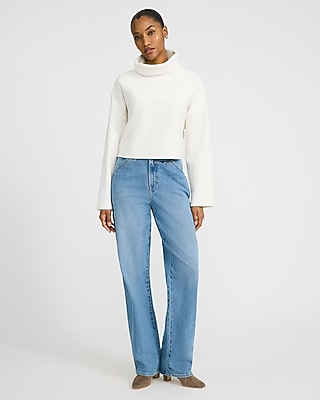 Corduroy Mock Neck Sweatshirt